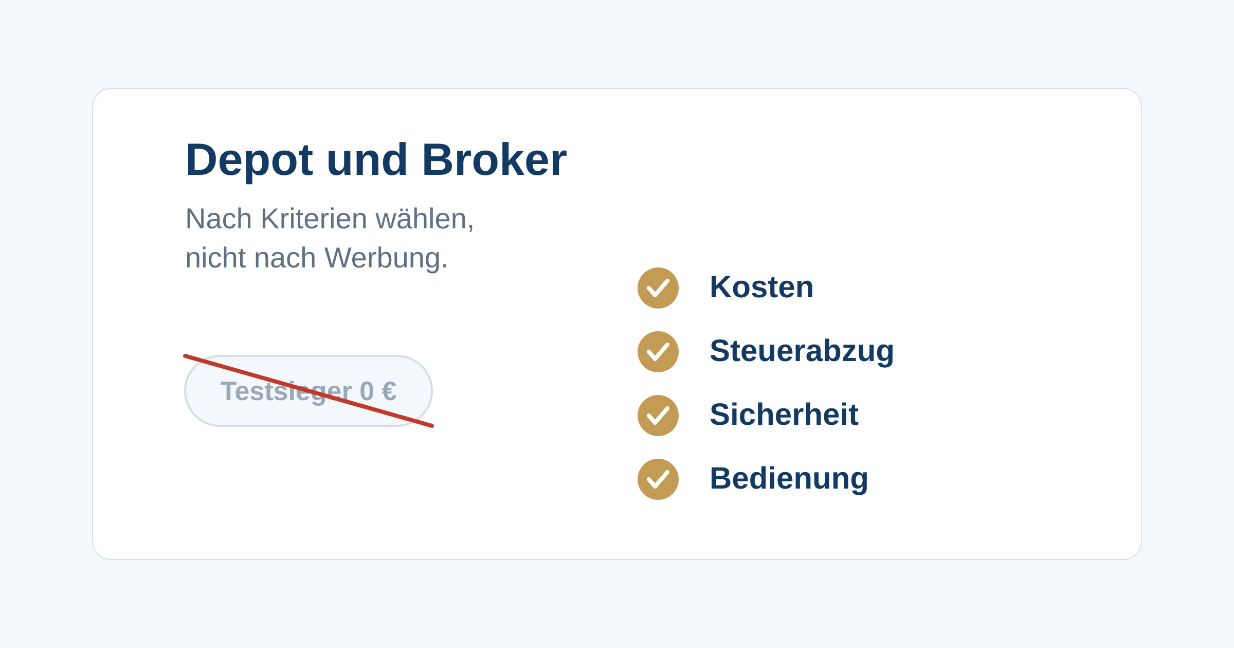 Nach welchen Kriterien du ein Depot auswählst, was Kosten und Steuerabzug bedeuten und warum kostenlos nicht gleich gratis ist.